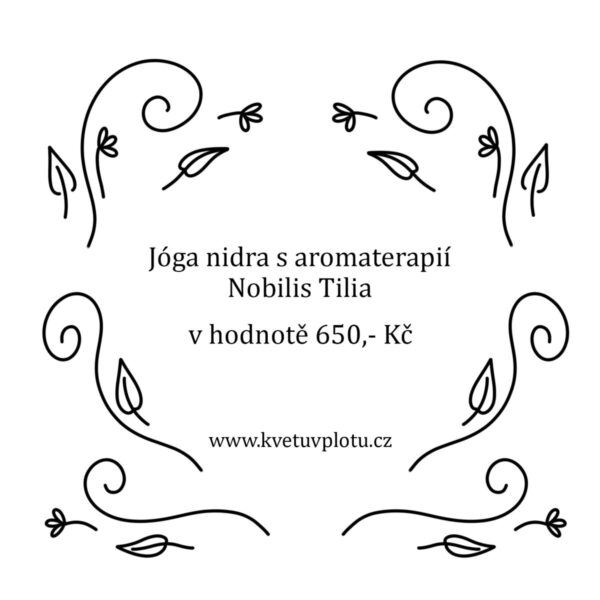 Poukaz na jógu nidru s aromaterapií Nobilis Tilia